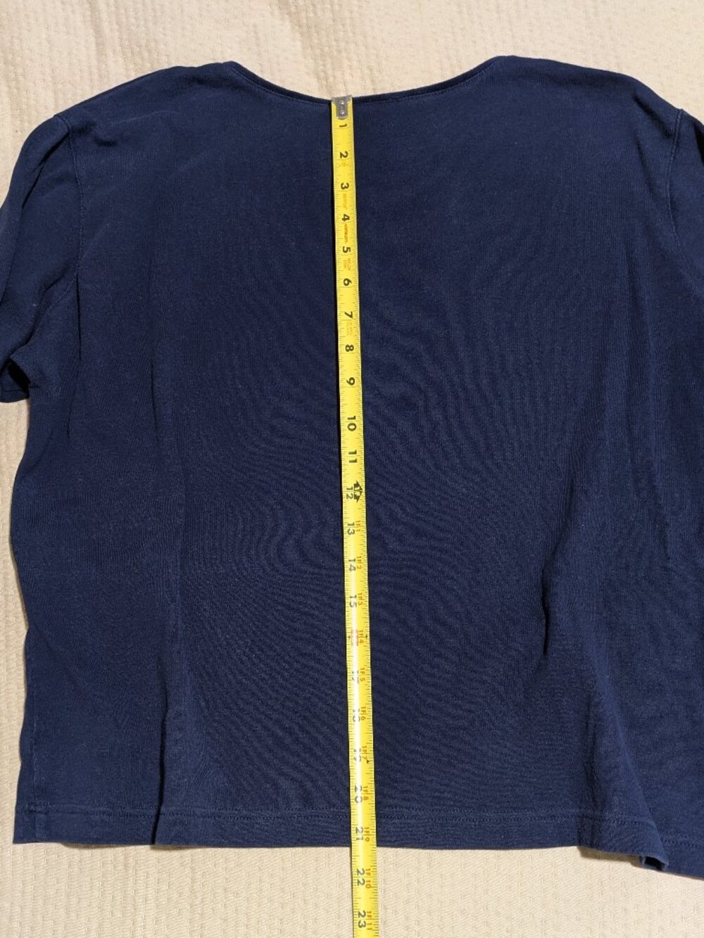 👕 Talbots Long Sleeve Tee - Size Large - Navy Blue - Good Used Condition - Picture 5 of 5